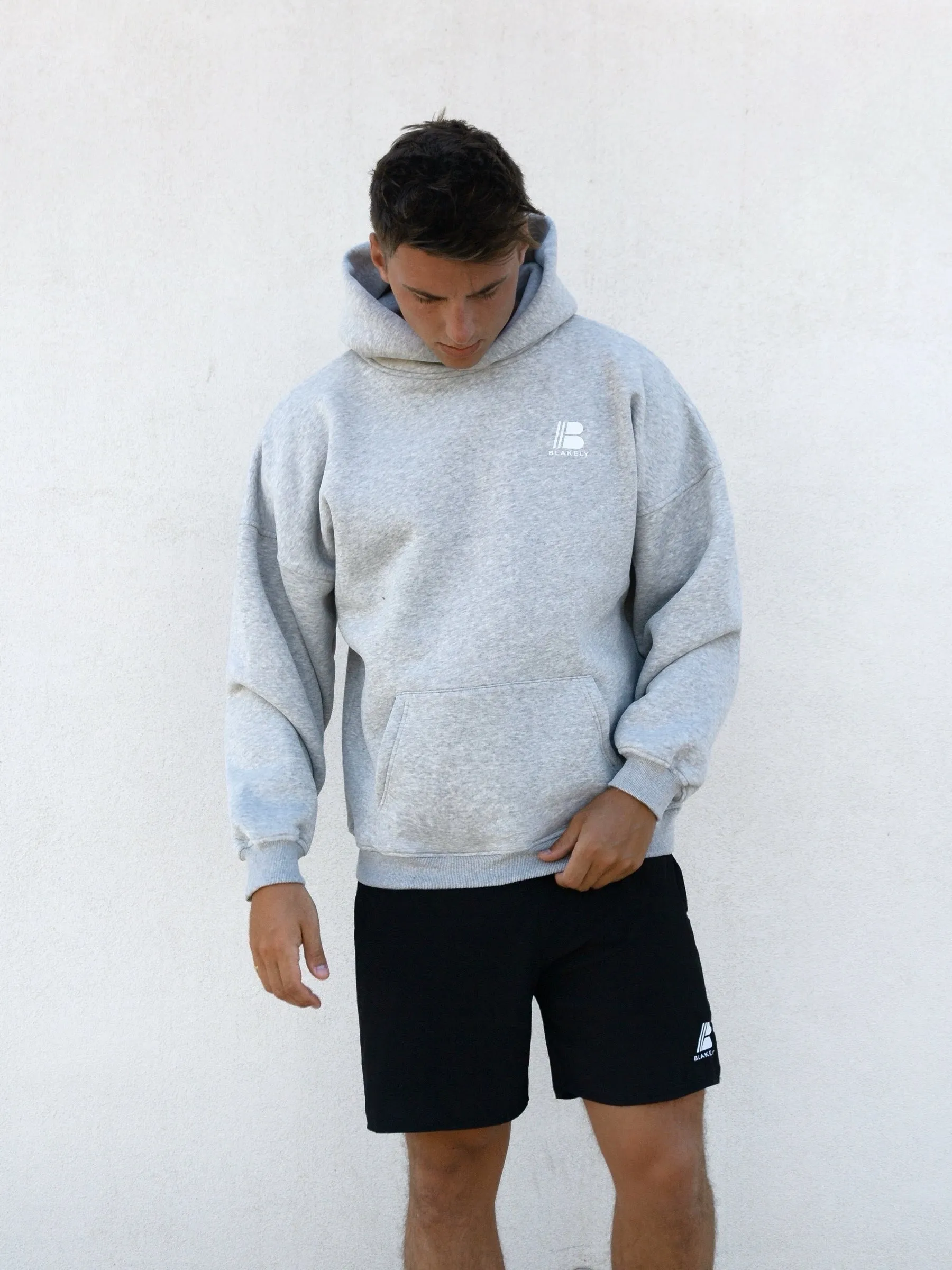 Apex Relaxed Hoodie - Marl Grey