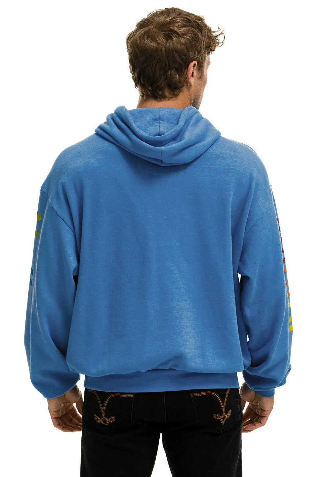 AVIATOR NATION NORTH SHORE RELAXED PULLOVER HOODIE - COBALT