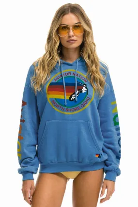 AVIATOR NATION NORTH SHORE RELAXED PULLOVER HOODIE - COBALT