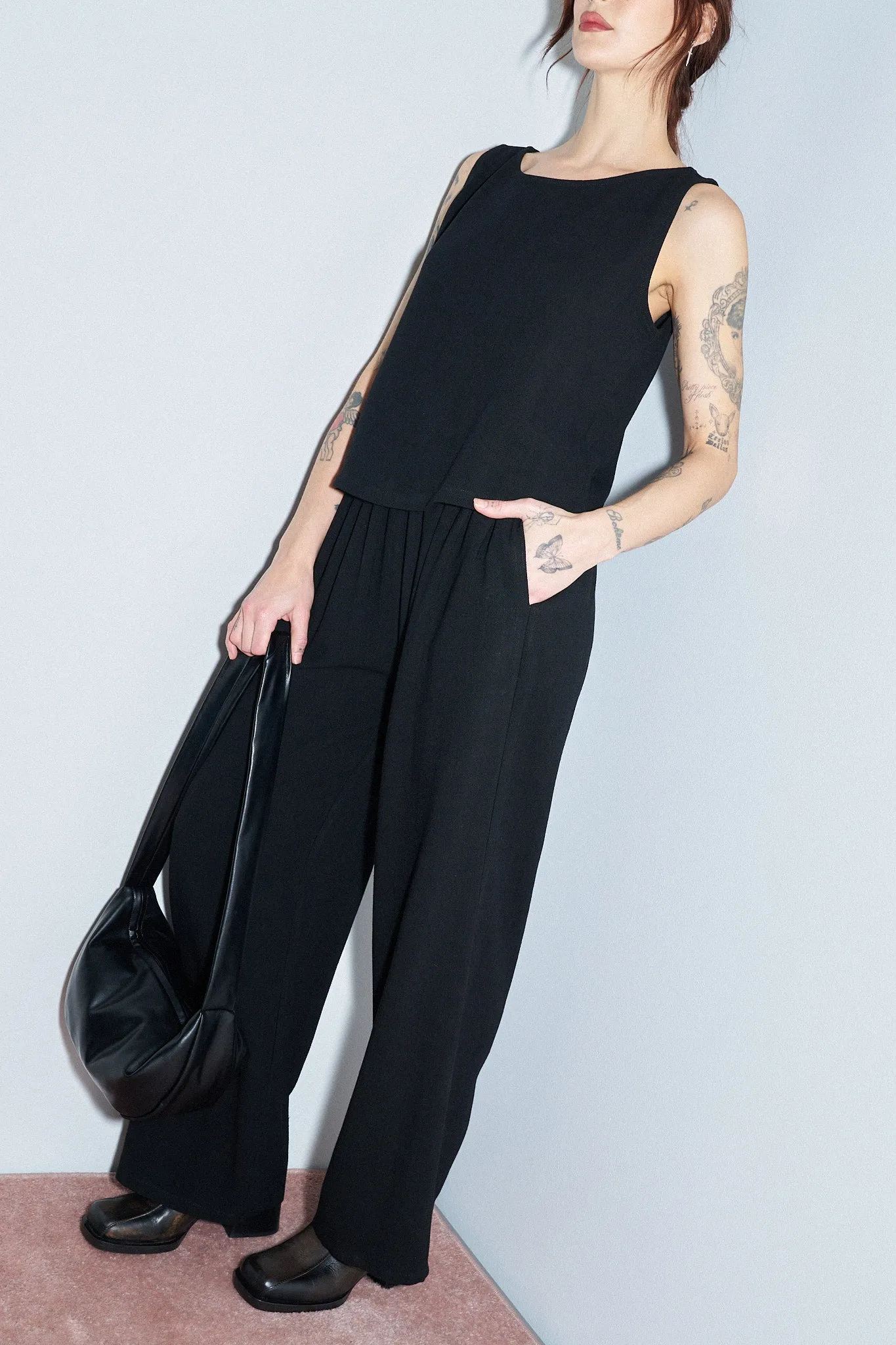 Black Soft Linen Pants