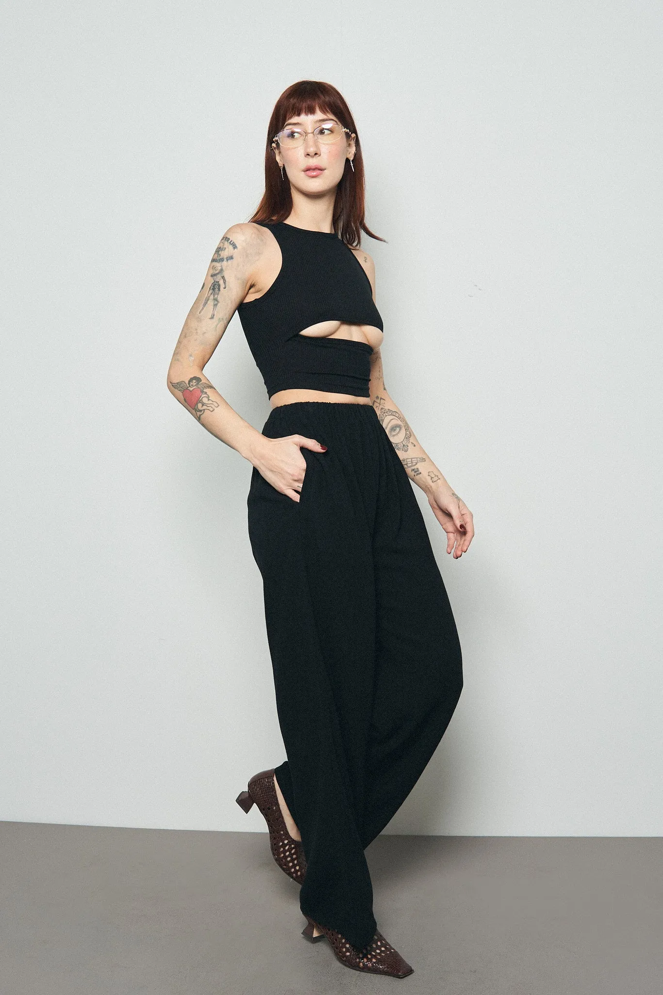 Black Soft Linen Pants