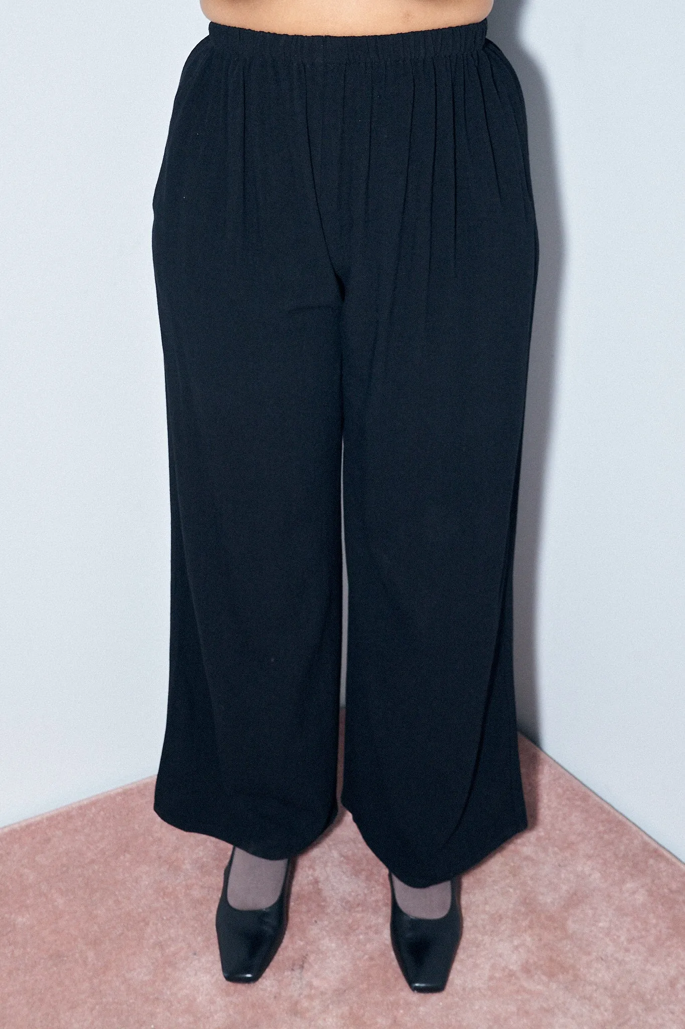 Black Soft Linen Pants