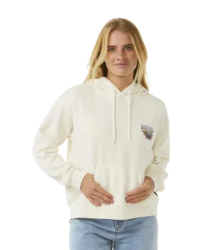 Block Party Relaxed Hoodie in Bone