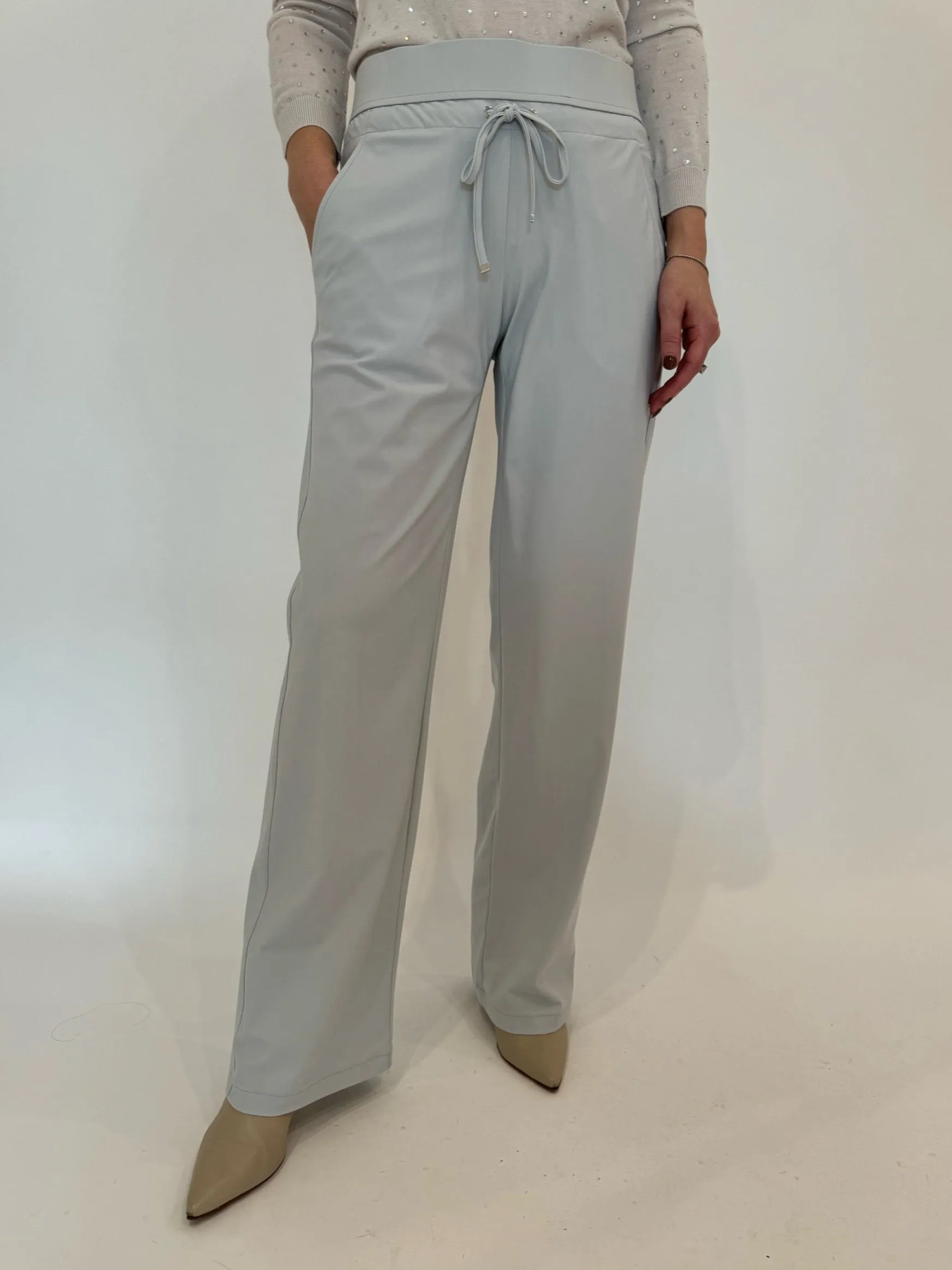 Candice Straight Pants - Light Grey