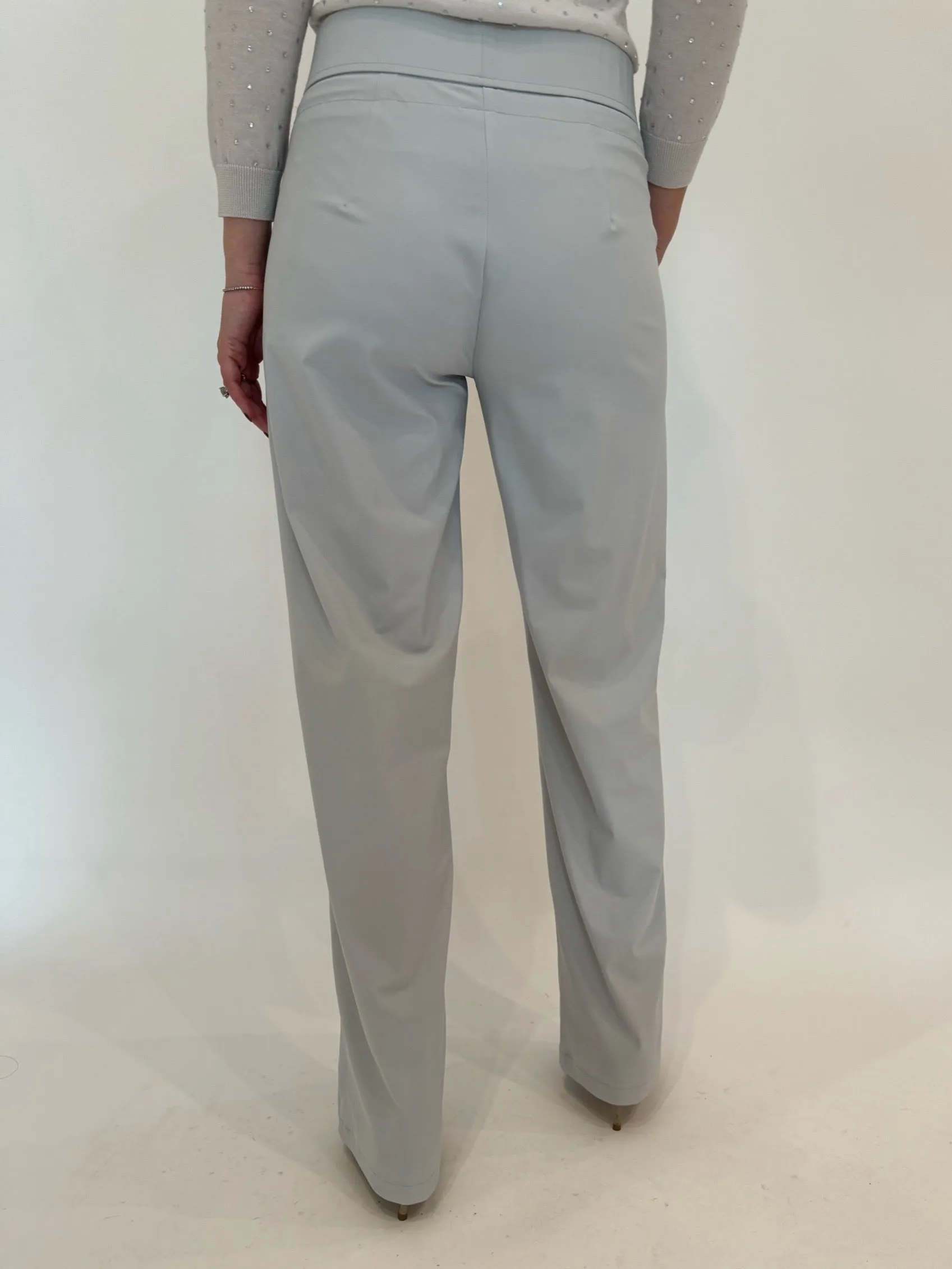 Candice Straight Pants - Light Grey