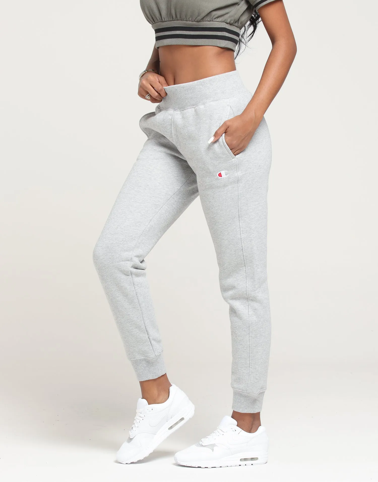 Champion Women's Rev Weave Jogger Grey Heather