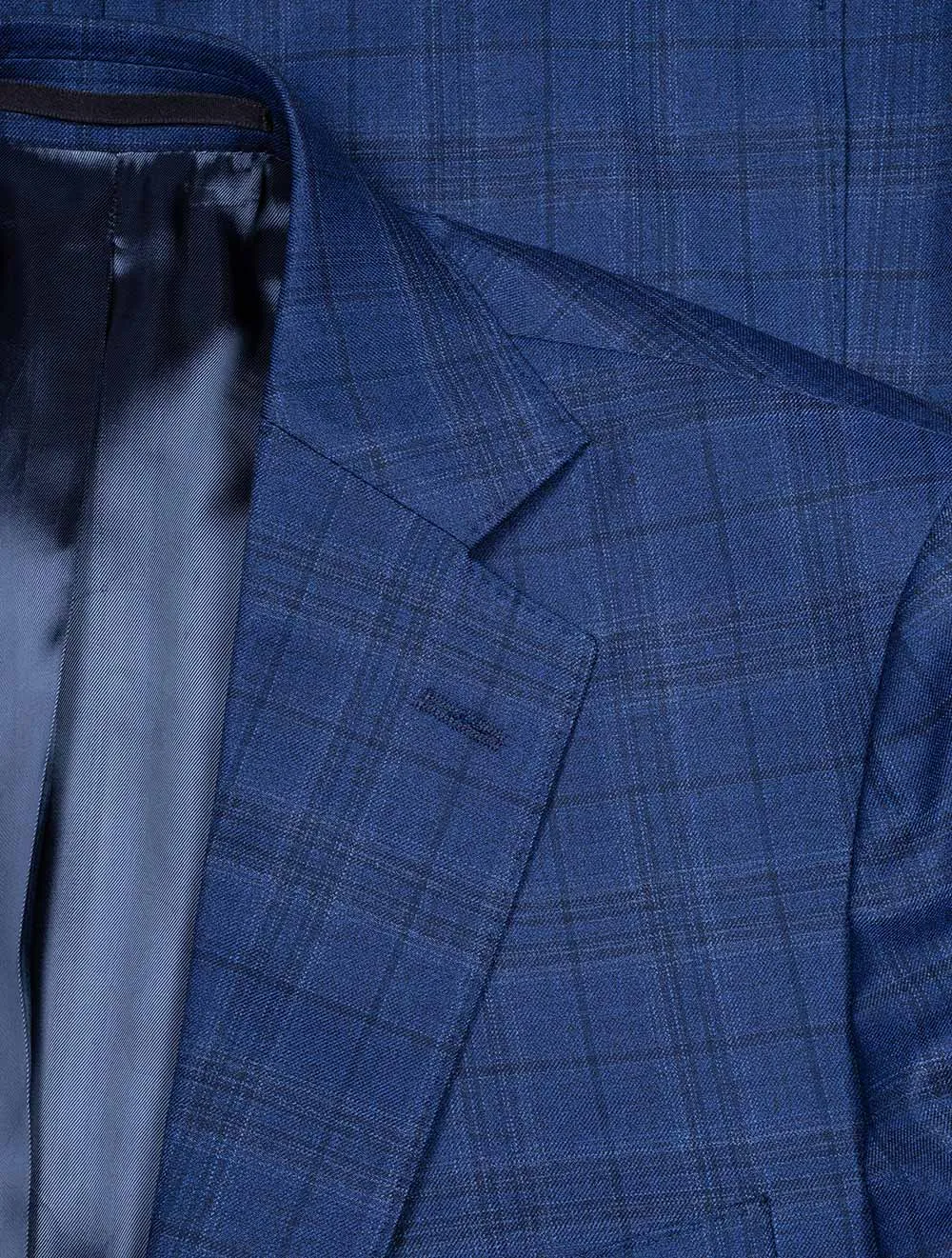 Delfino Check Jacket Blue