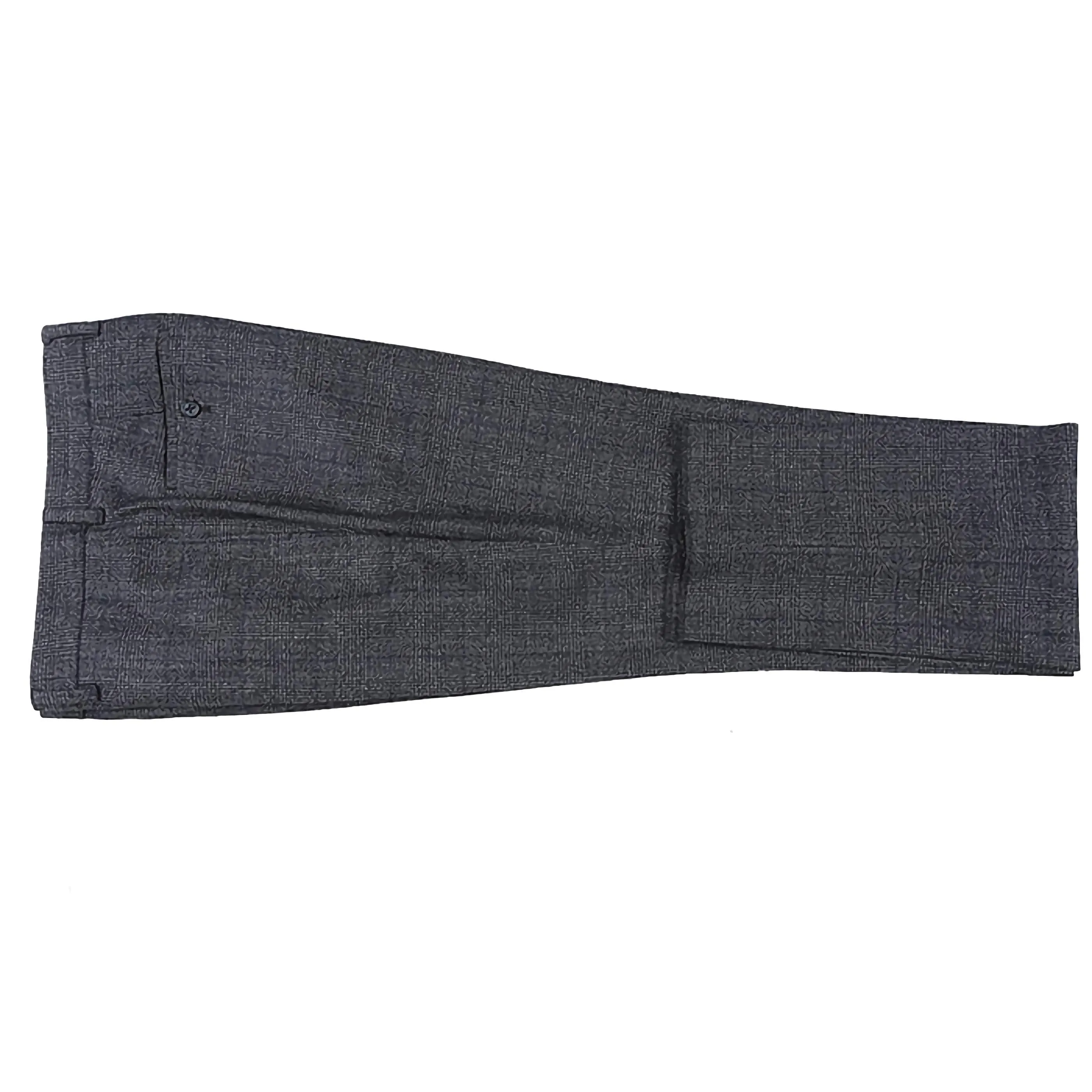 English Laundry 100% Wool Charcoal Checked Slim Fit Suit