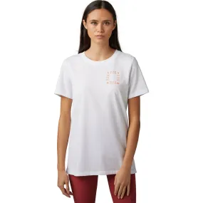 Fox Racing  Womens Hinkley T-Shirt Short Sleeve Tee Relaxed Fit Ultra-Soft White