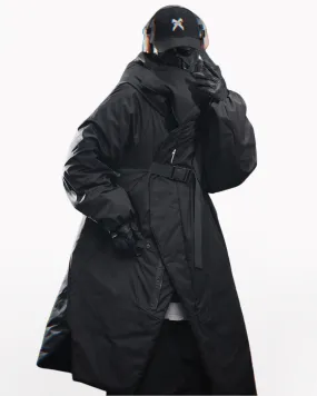 Functional Irregular Long Winter Cotton Coat