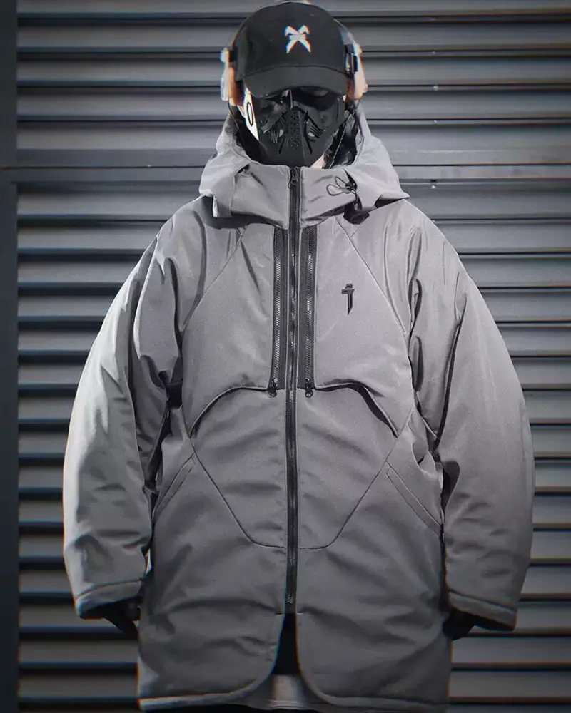 Functional Mech Cotton Winter Hooded Jacket