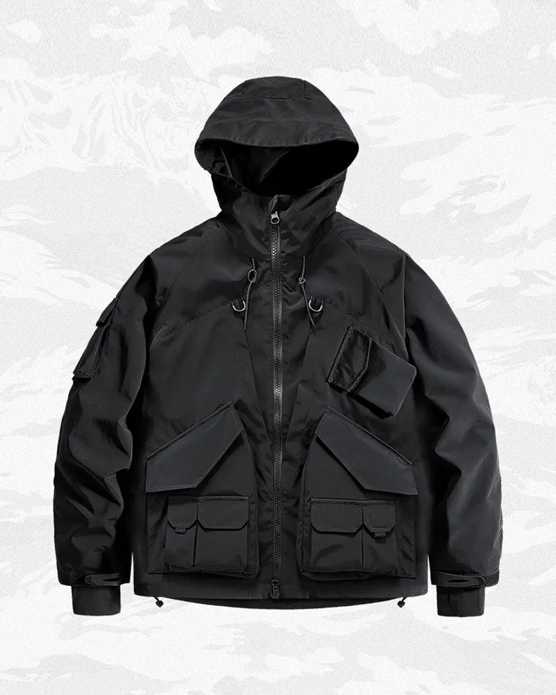 Functional Techwear Multi-pocket Hooded Jacket