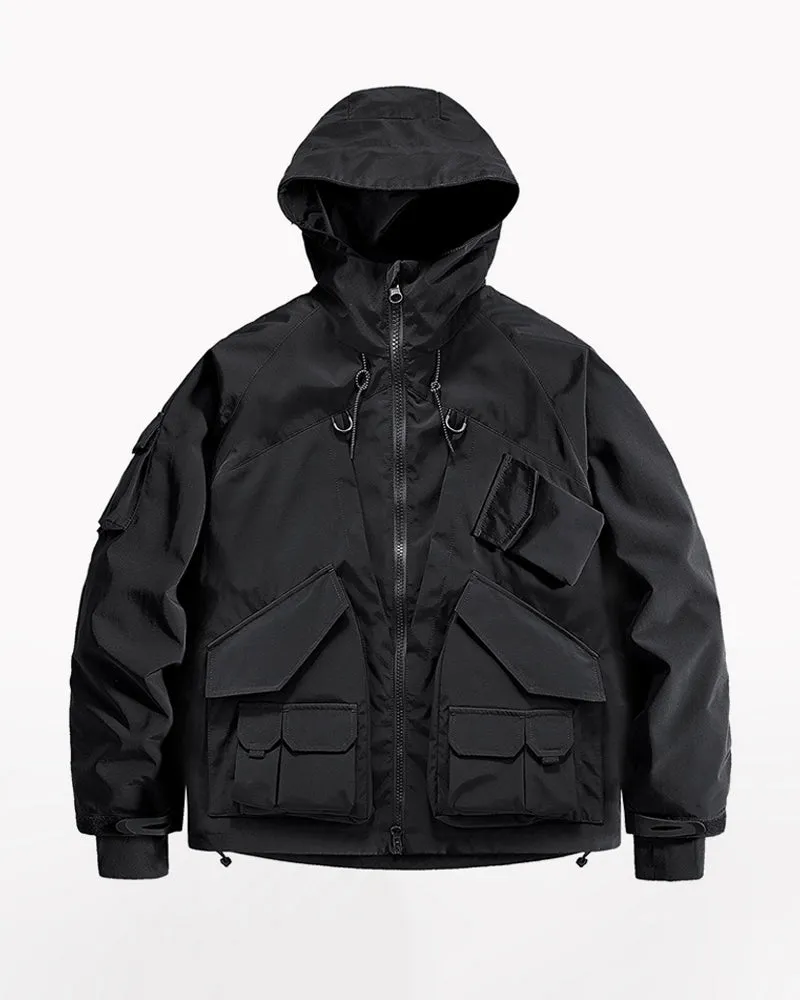 Functional Techwear Multi-pocket Hooded Jacket