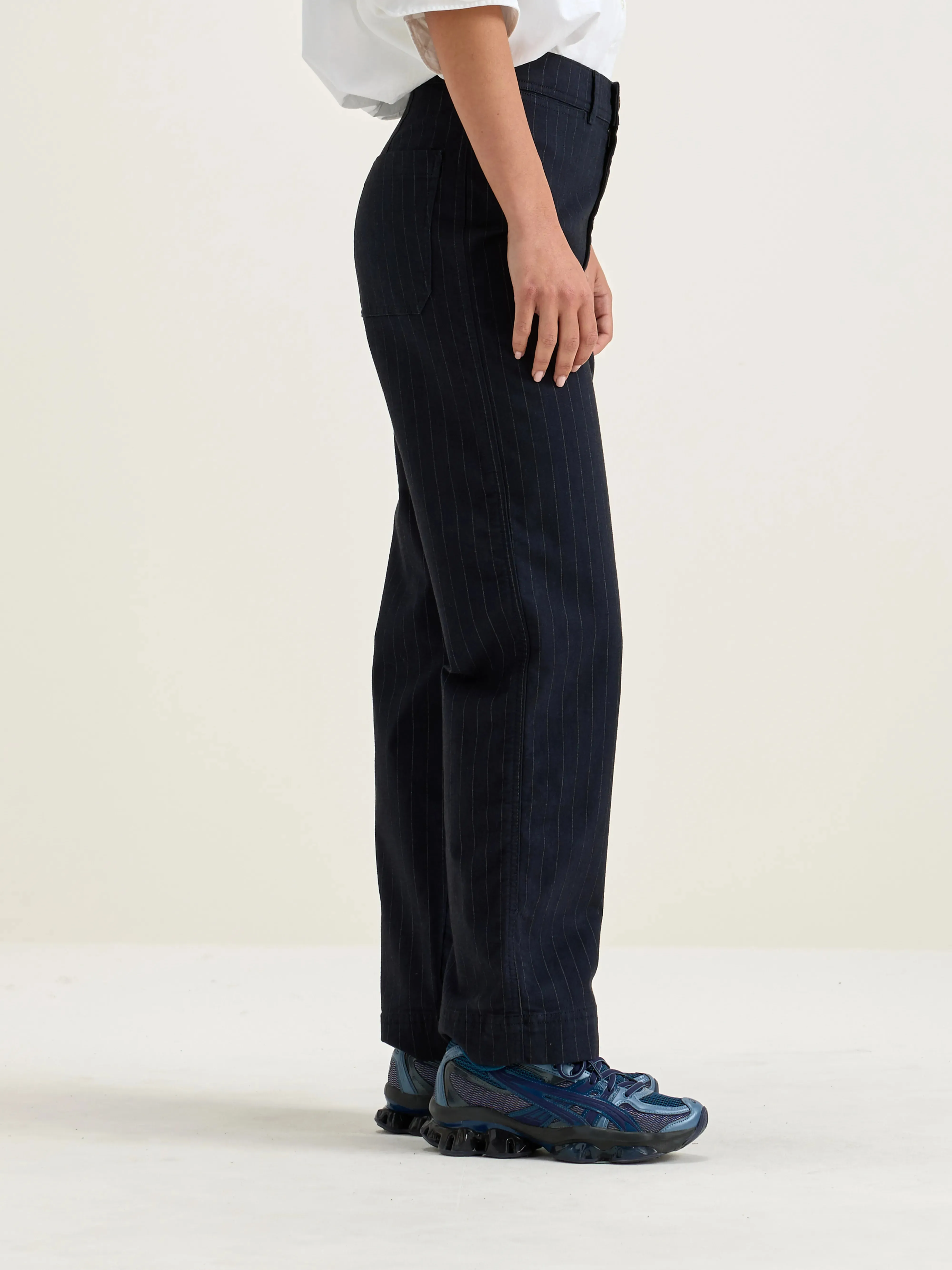 Ghada straight trousers (242 / W / STRIPE A)