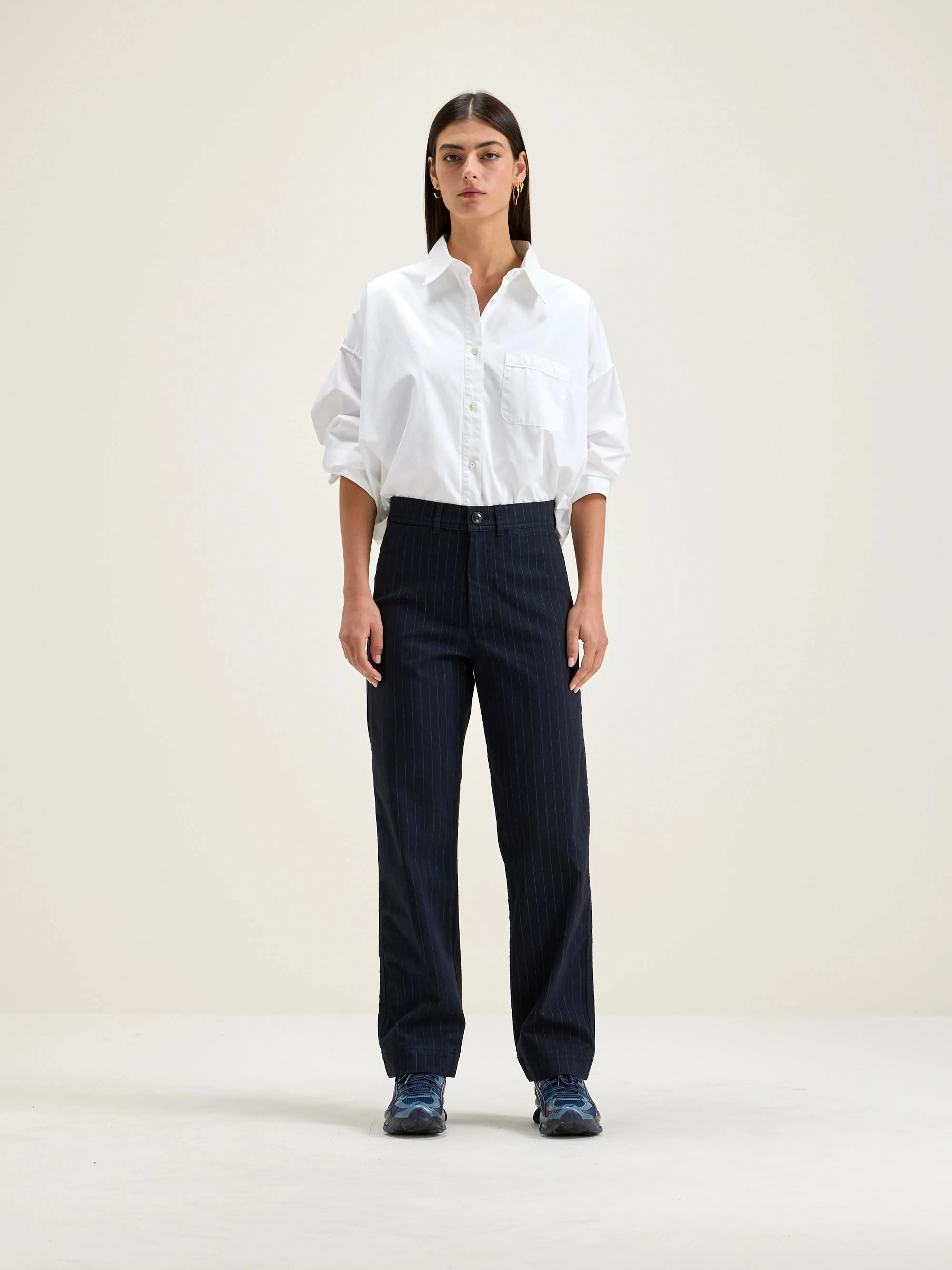 Ghada straight trousers (242 / W / STRIPE A)