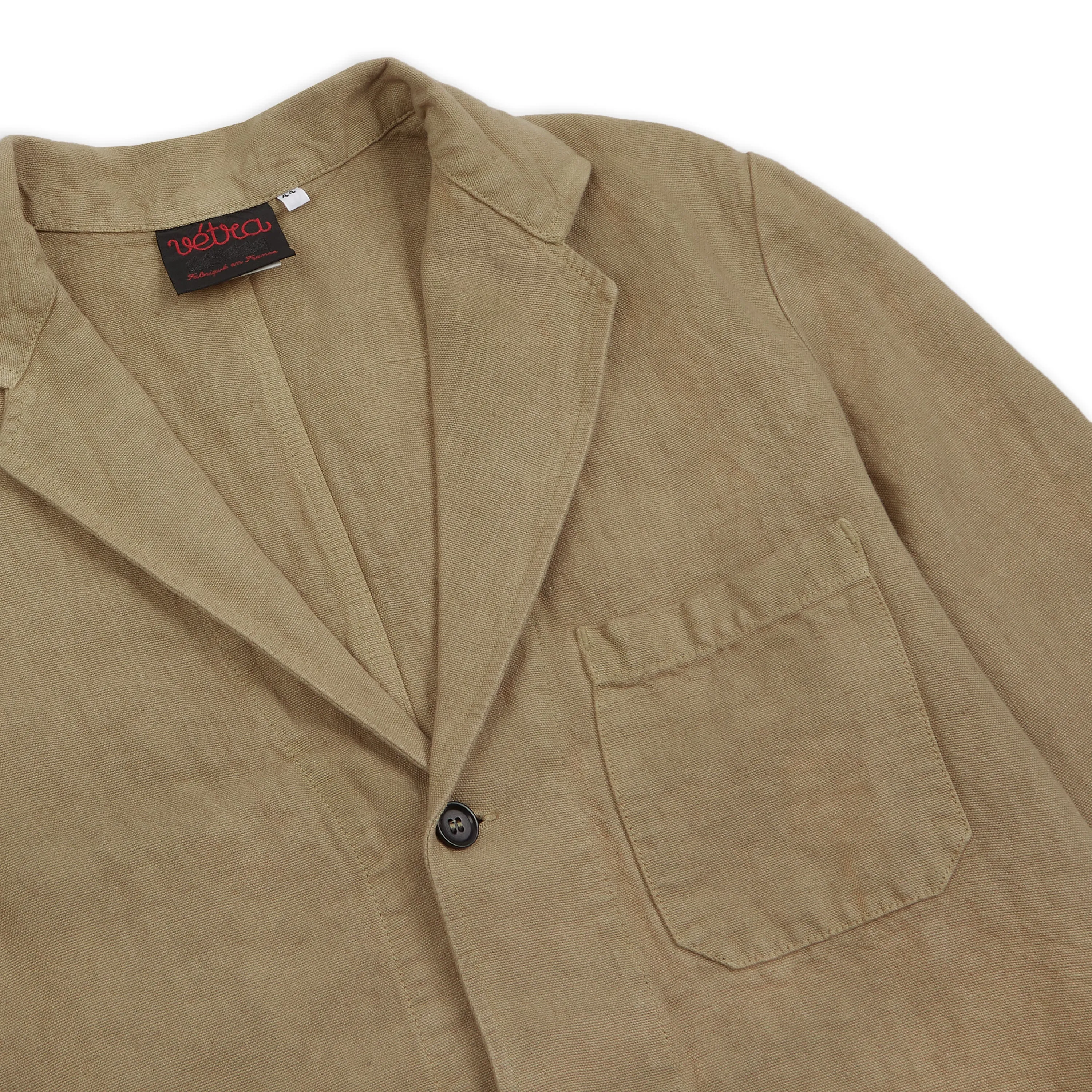 Heavy Linen Blazer - Wood