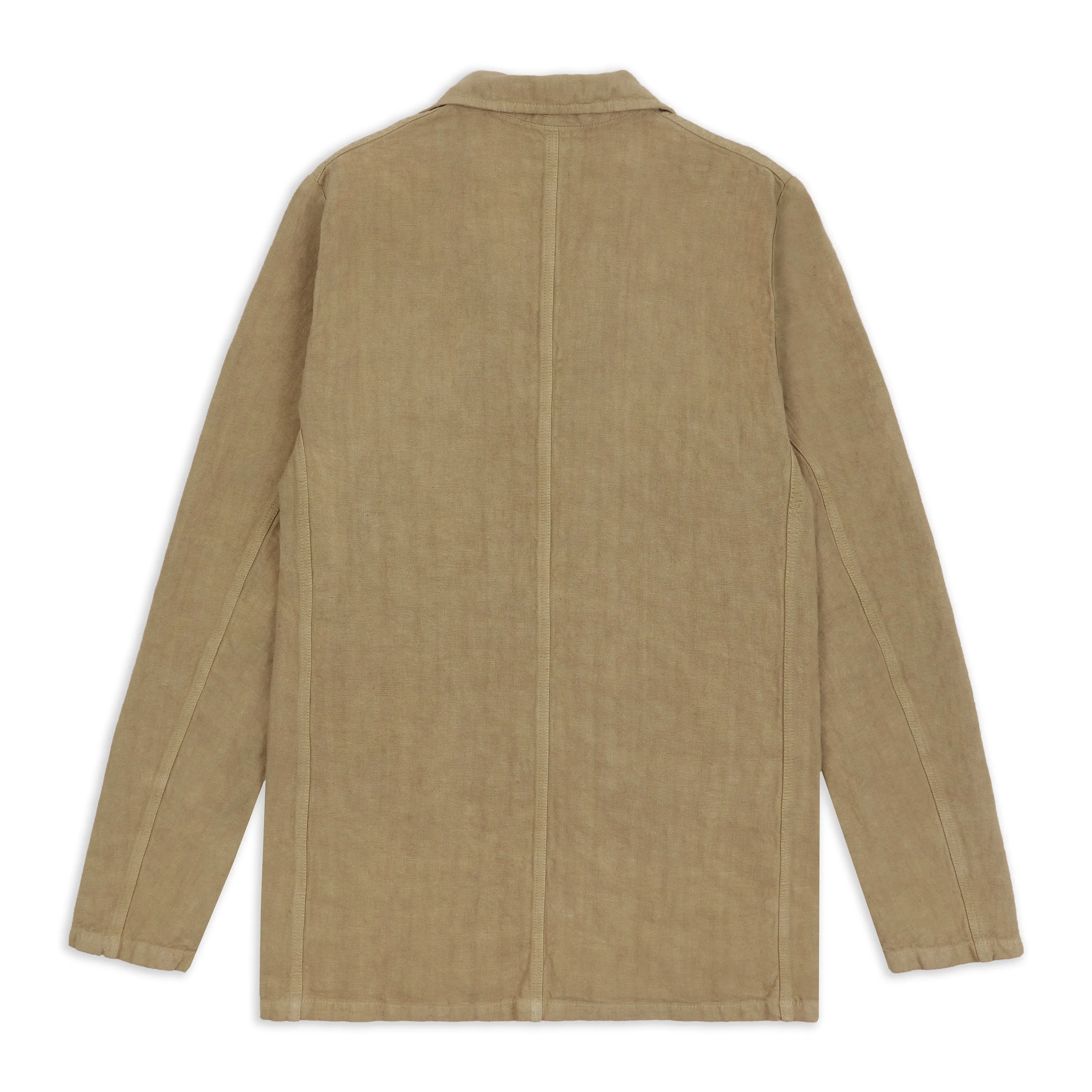 Heavy Linen Blazer - Wood