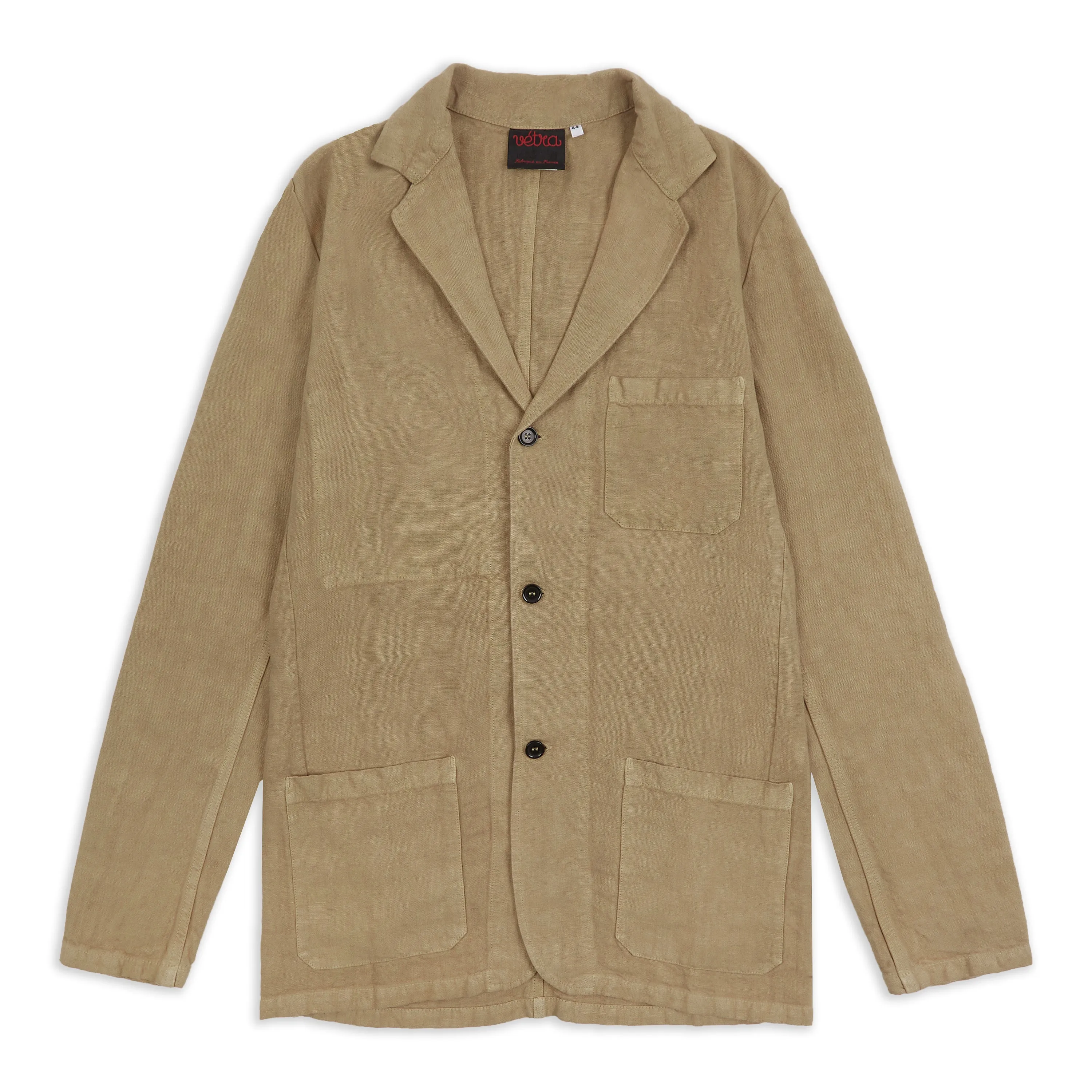 Heavy Linen Blazer - Wood