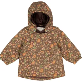 Jacket Sascha Tech - maroon flowers