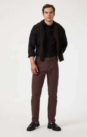 MARCUS SLIM STRAIGHT LEG IN CURRANT LUXE TWILL