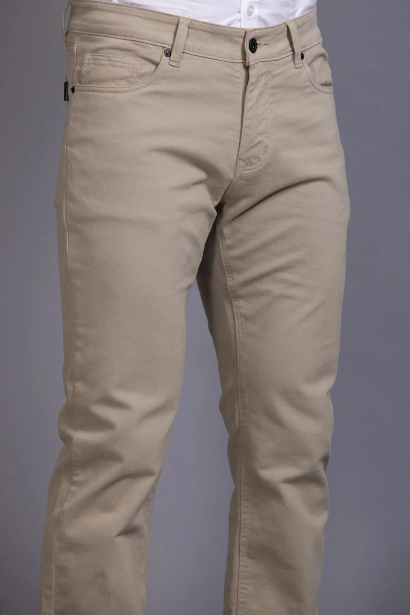 Men Colored jeans Slimfit-Cream