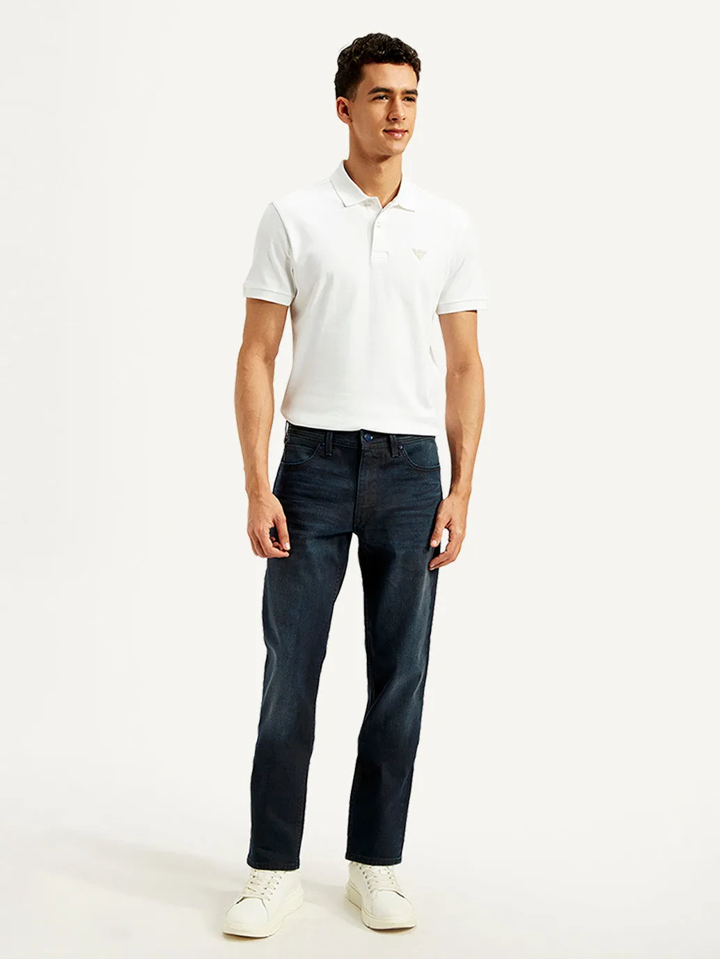 Men's Slim Fit Navy Jeans