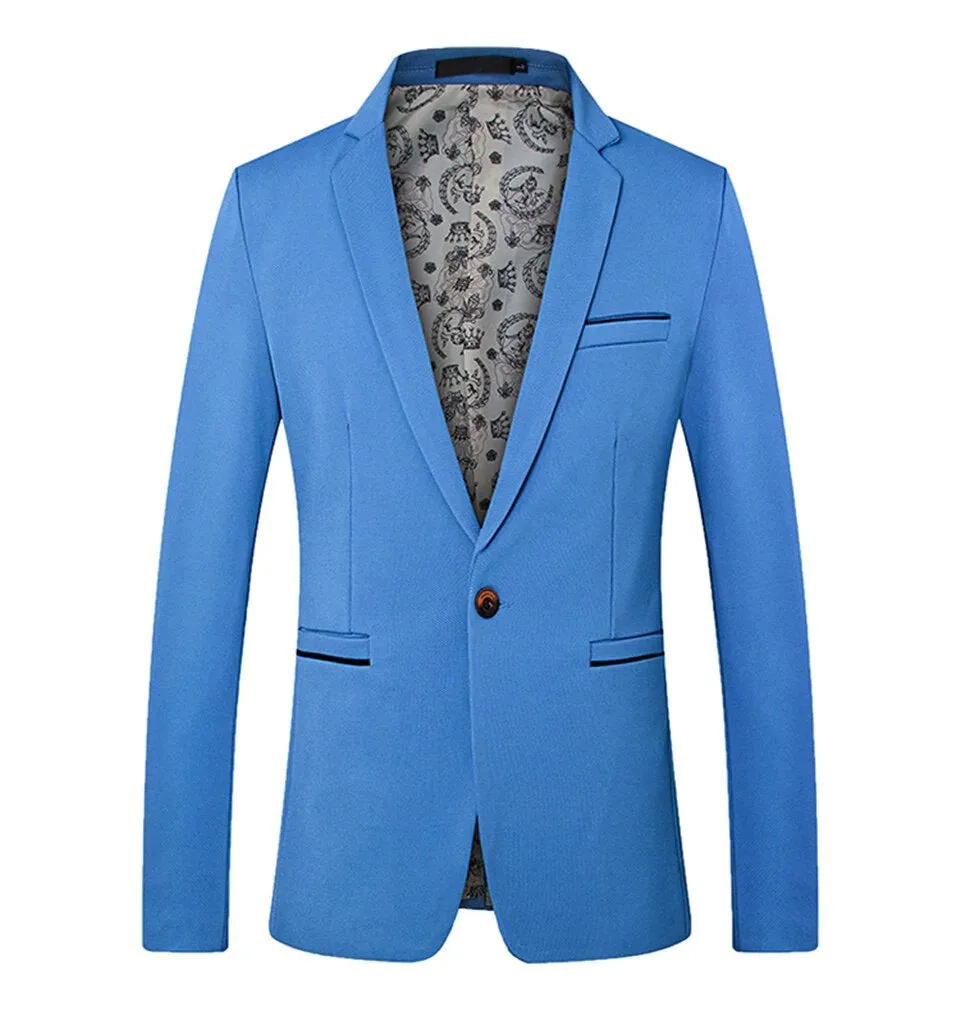 Men's Spring/Autumn British Style Casual Slim Fit Blazer