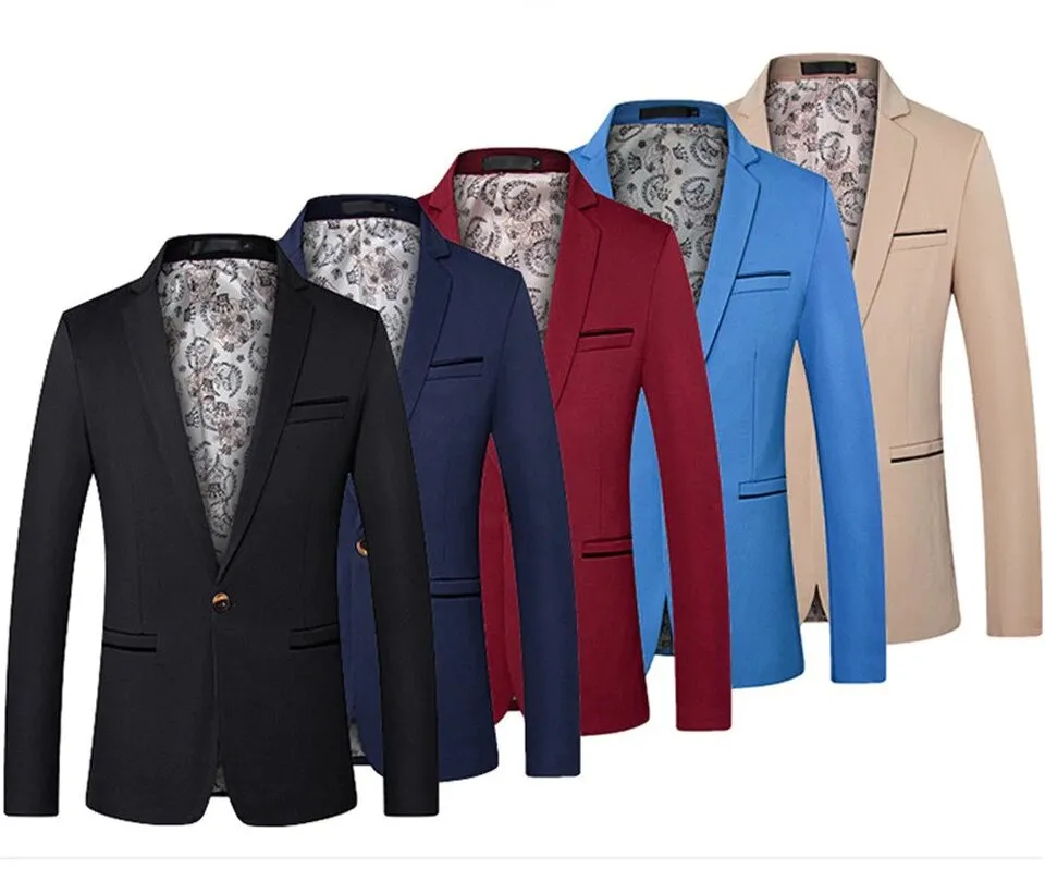 Men's Spring/Autumn British Style Casual Slim Fit Blazer