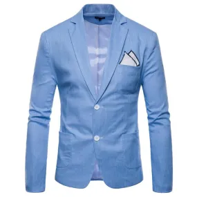 Men's Summer Casual Cotton Blazer | Plus Size