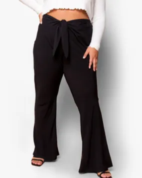 Miranda Slim Flare Pant | Black