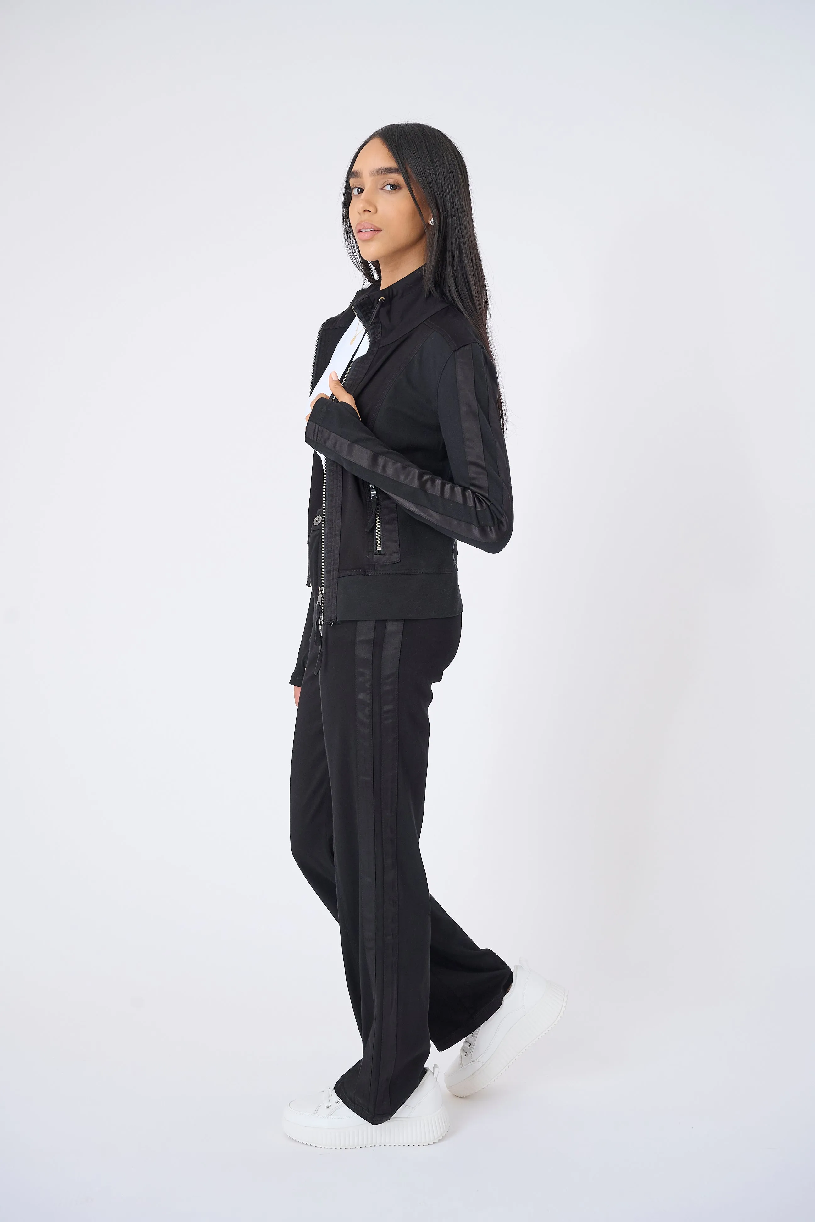 Monaco Stretch Viscose Track Pant