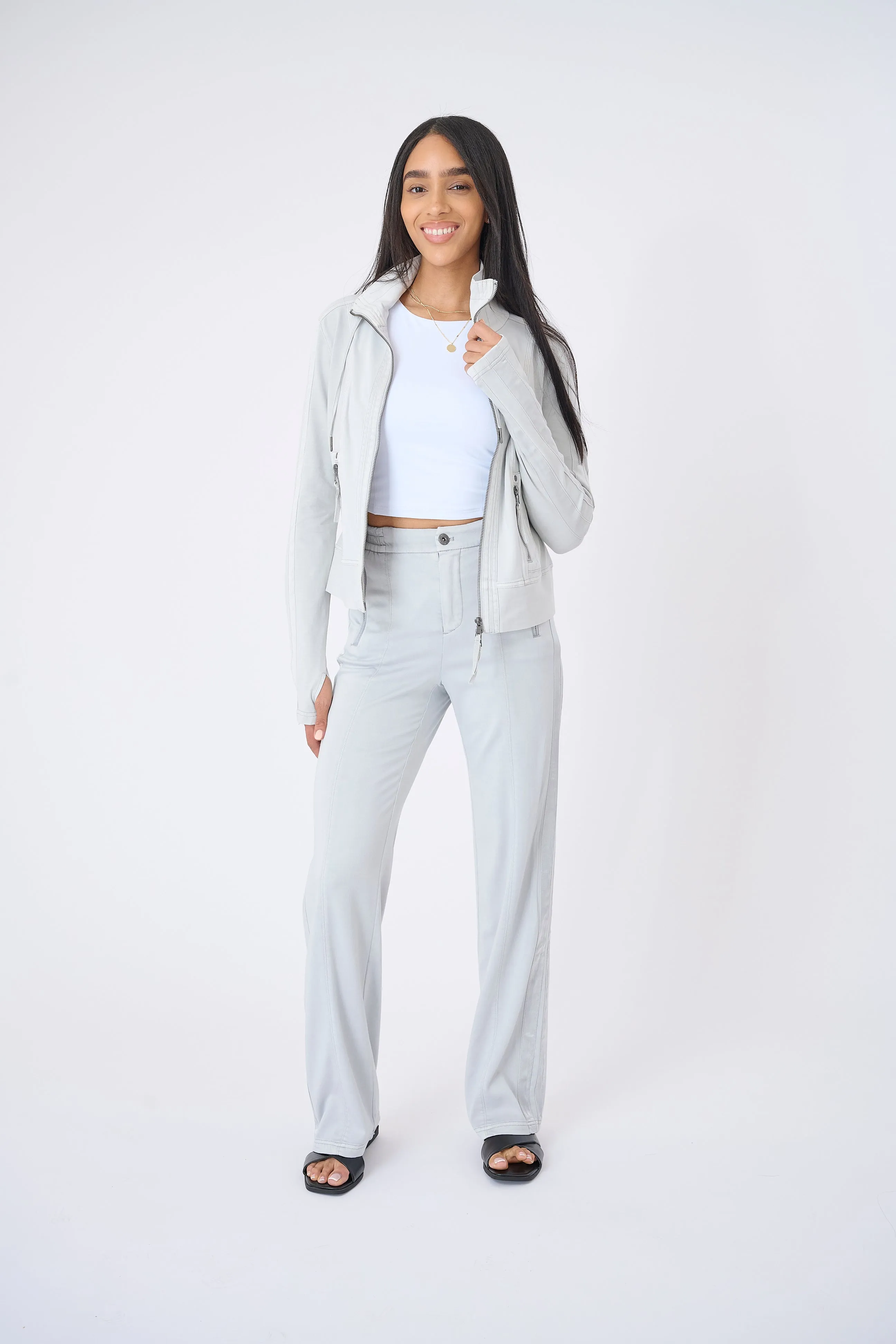 Monaco Stretch Viscose Track Pant