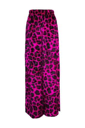 Muse Pants in “Magenta Leopard Velvet"