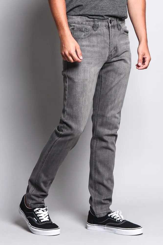 Premium Denim Skinny Fit Jeans (Ash Grey)