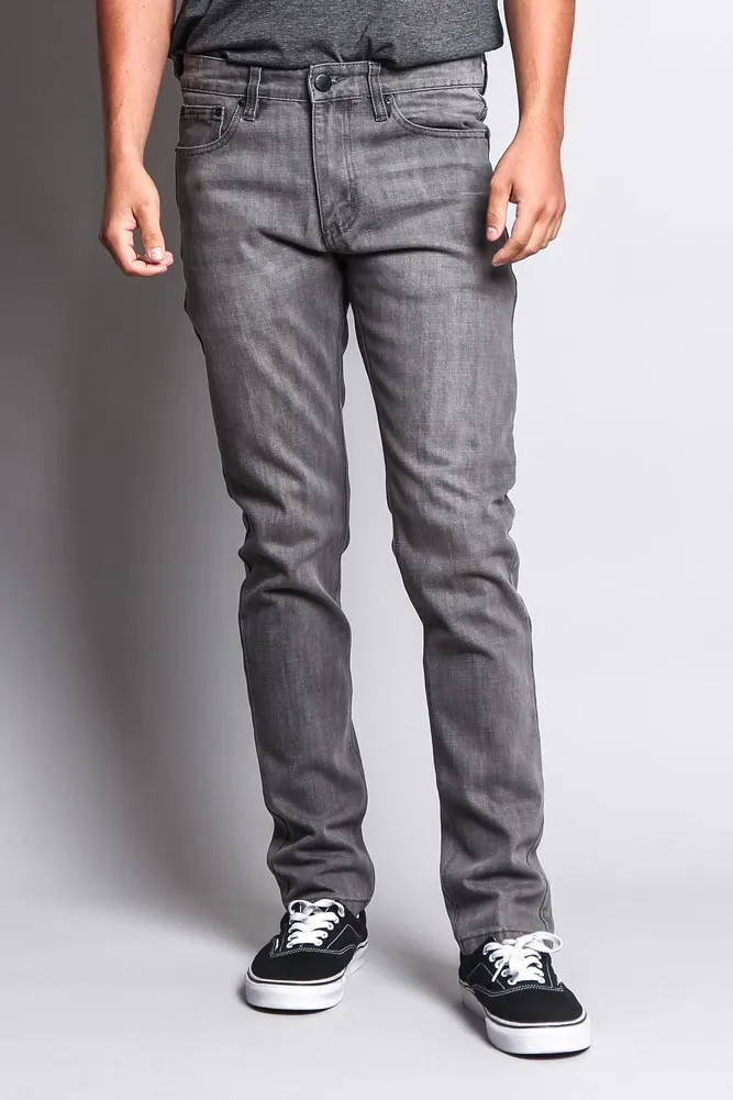 Premium Denim Skinny Fit Jeans (Ash Grey)