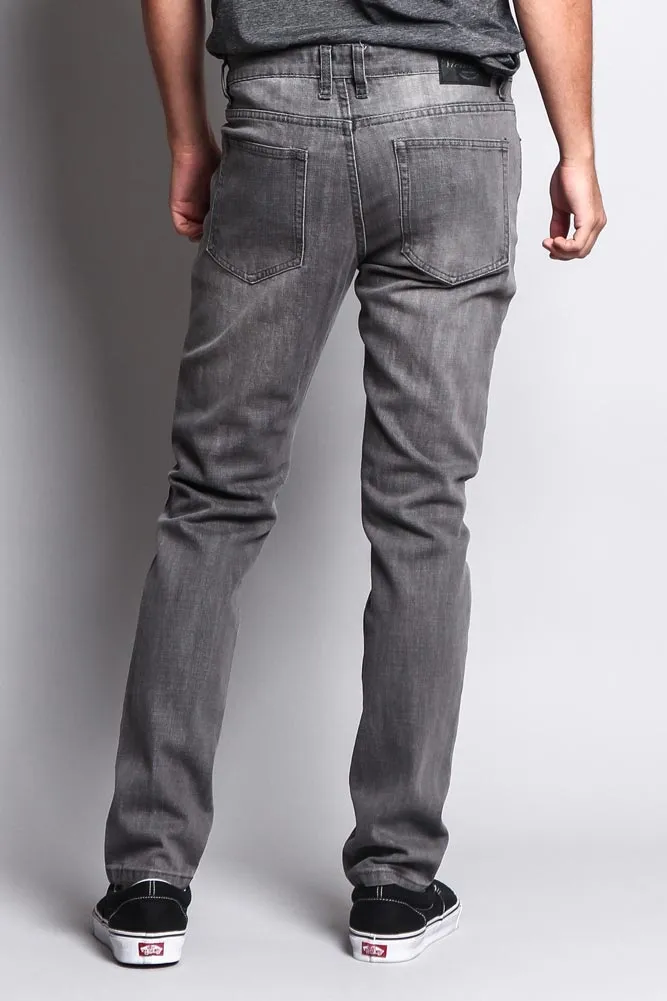 Premium Denim Skinny Fit Jeans (Ash Grey)