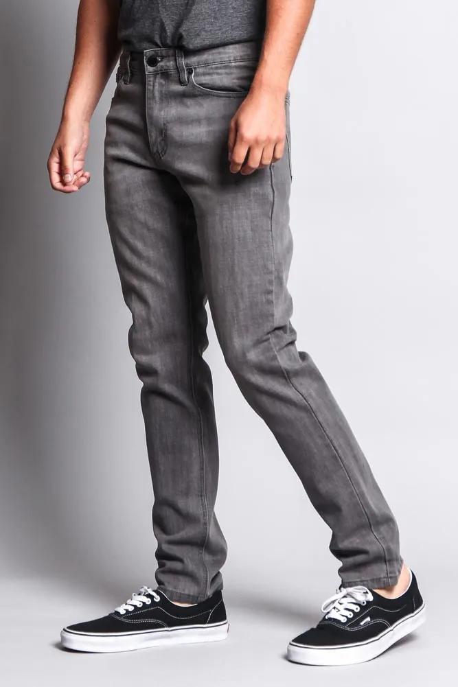 Premium Denim Skinny Fit Jeans (Ash Grey)