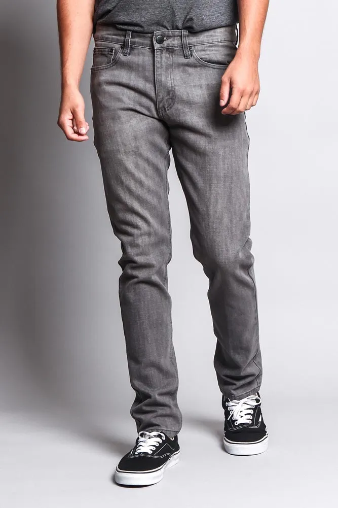 Premium Denim Skinny Fit Jeans (Ash Grey)