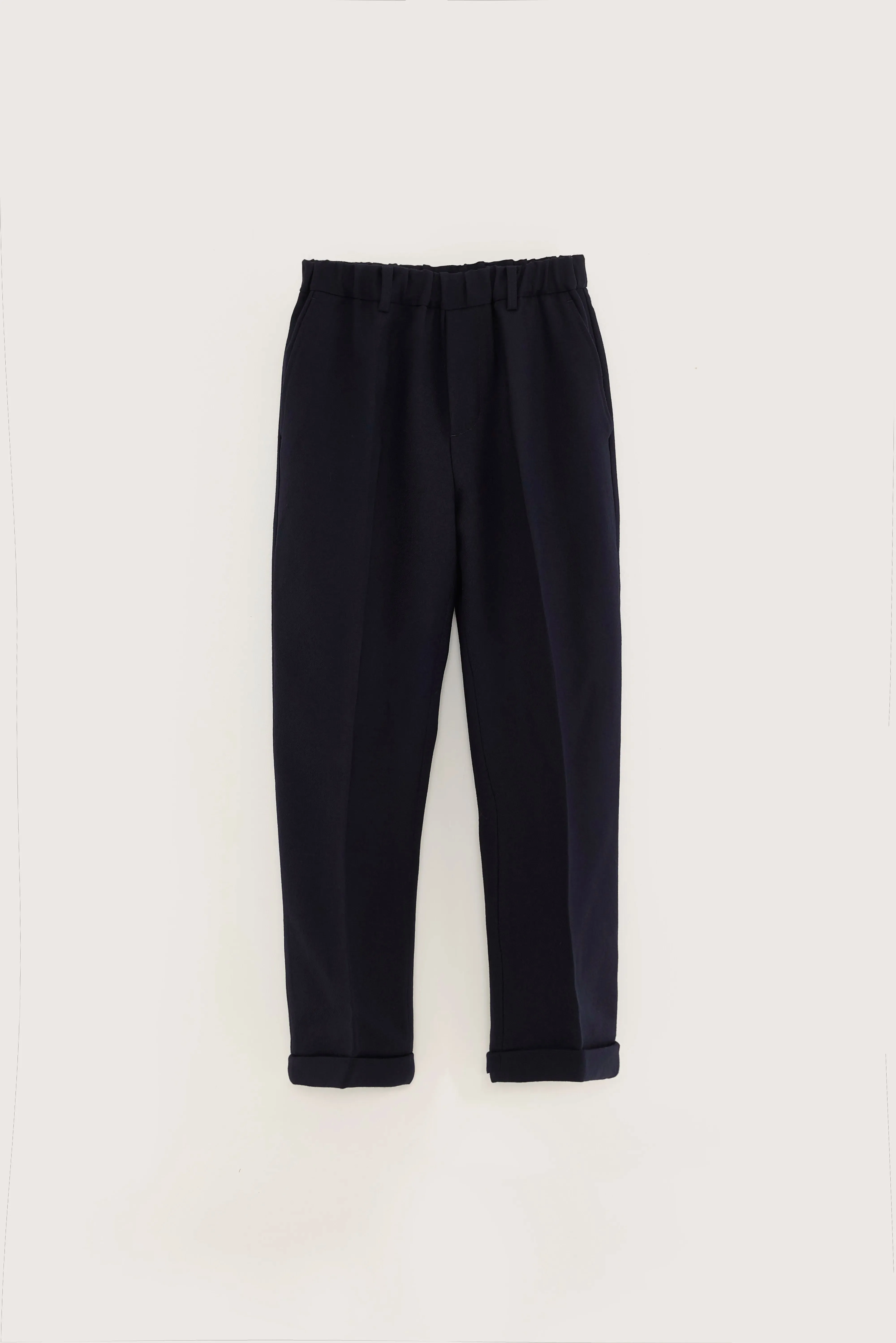 Robin Wool Pants  (242 / W / NAVY)