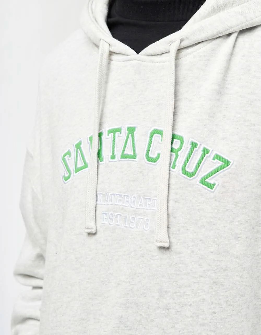 Santa Cruz Collegiate Strip Pullover Hoodie - Athletic Heather