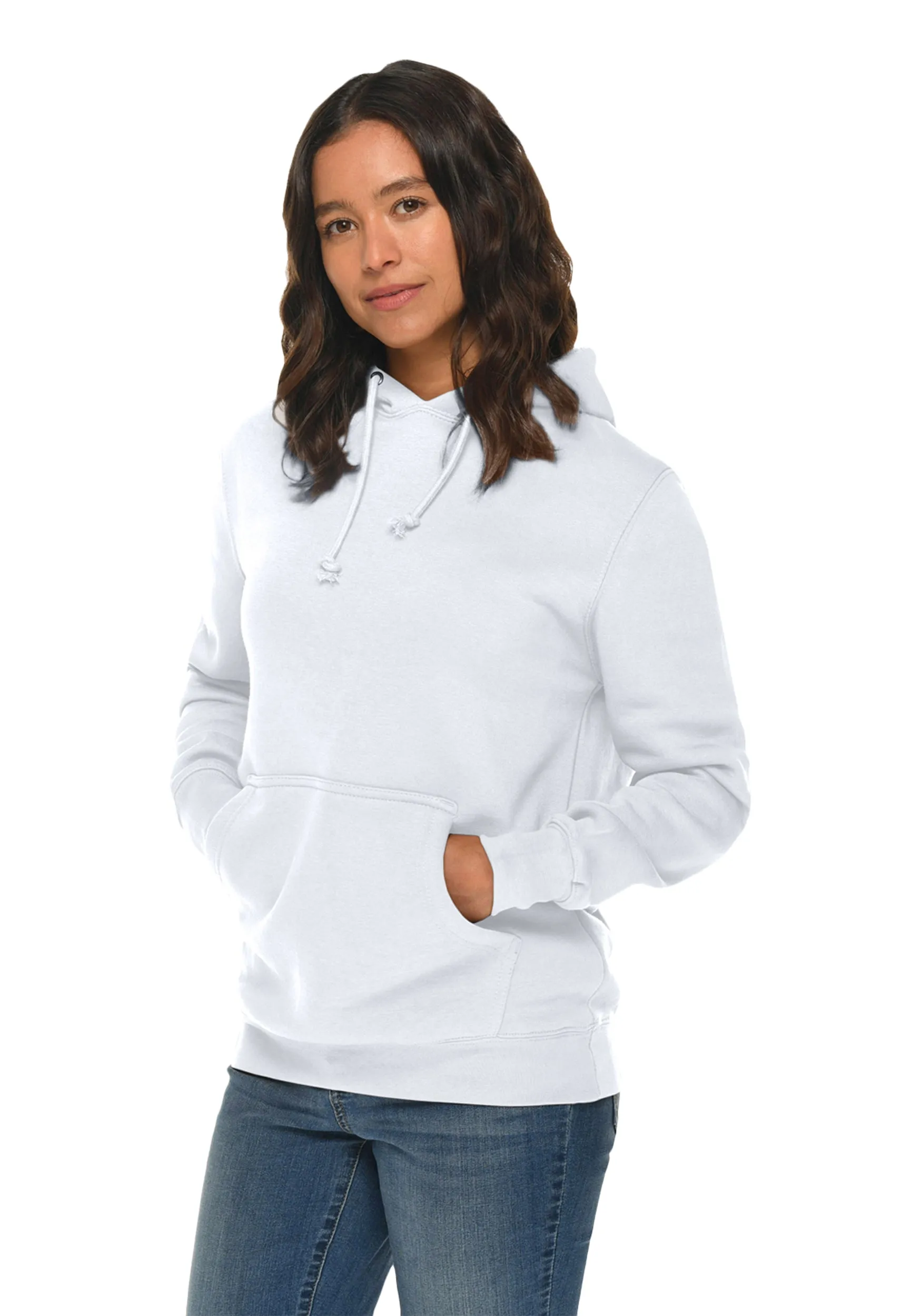 Select Heavyweight Women Hoodie - White