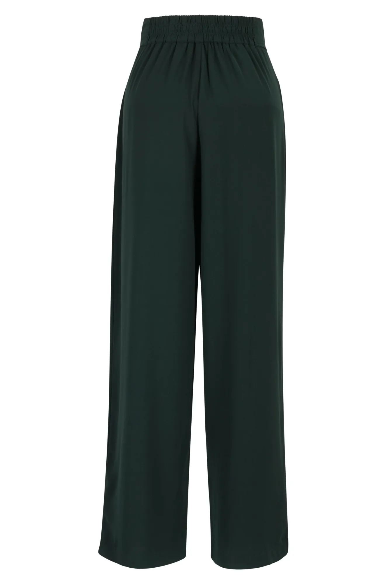 Soft Crepe wide leg Pants | Dark Emerald | 4302ZZ