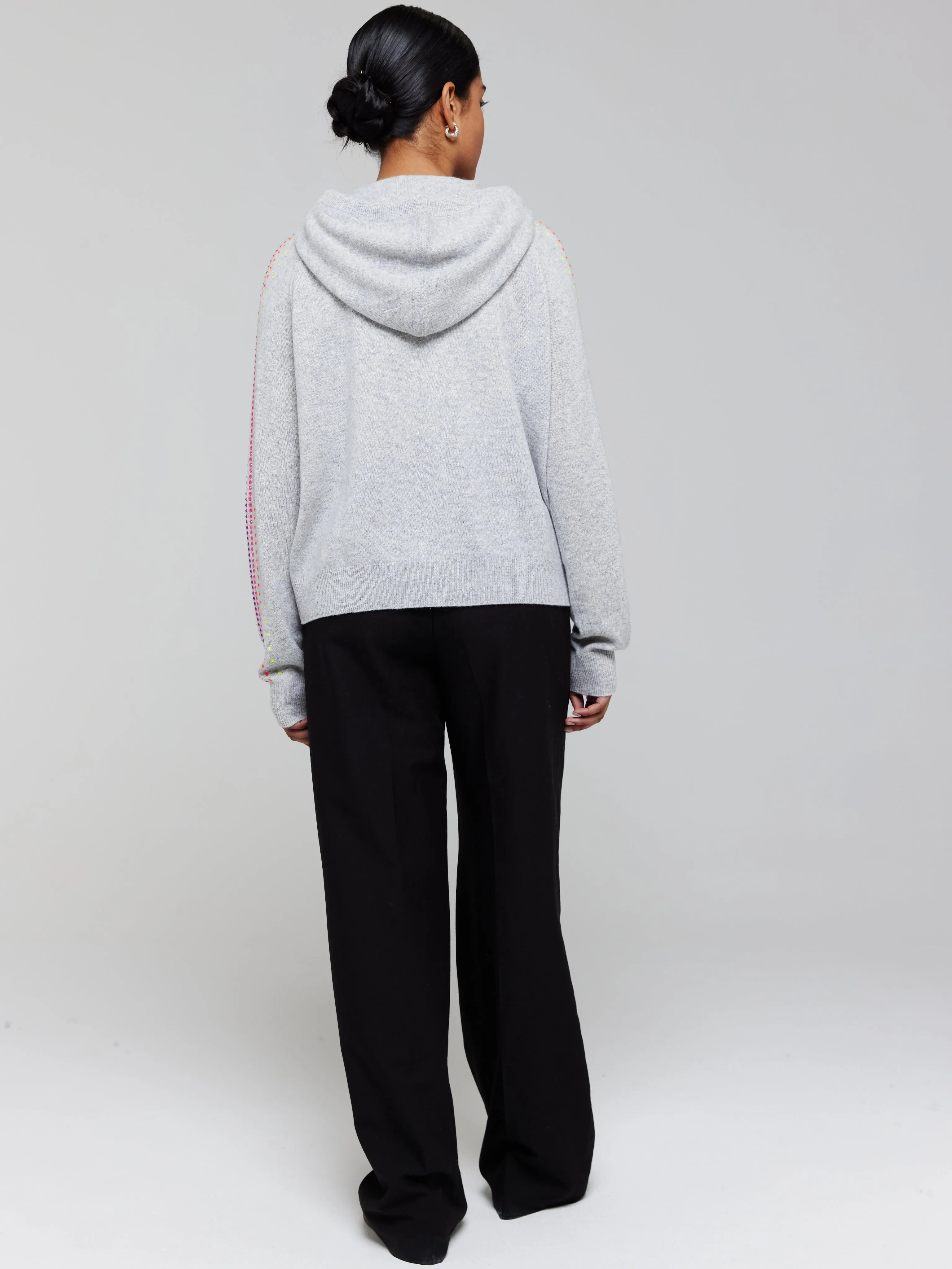 Stardust Sleeve Cashmere Hoodie