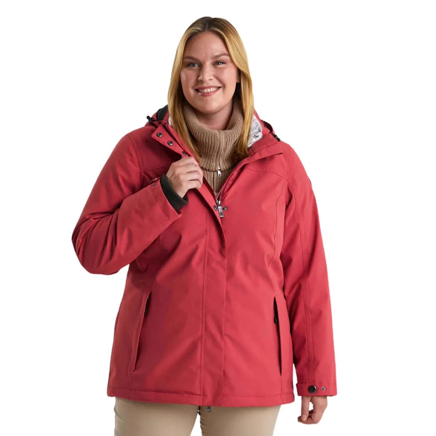 Stoy Agnes Tech Womens Snow Jacket Storm Blue Plus Sizes 24-32