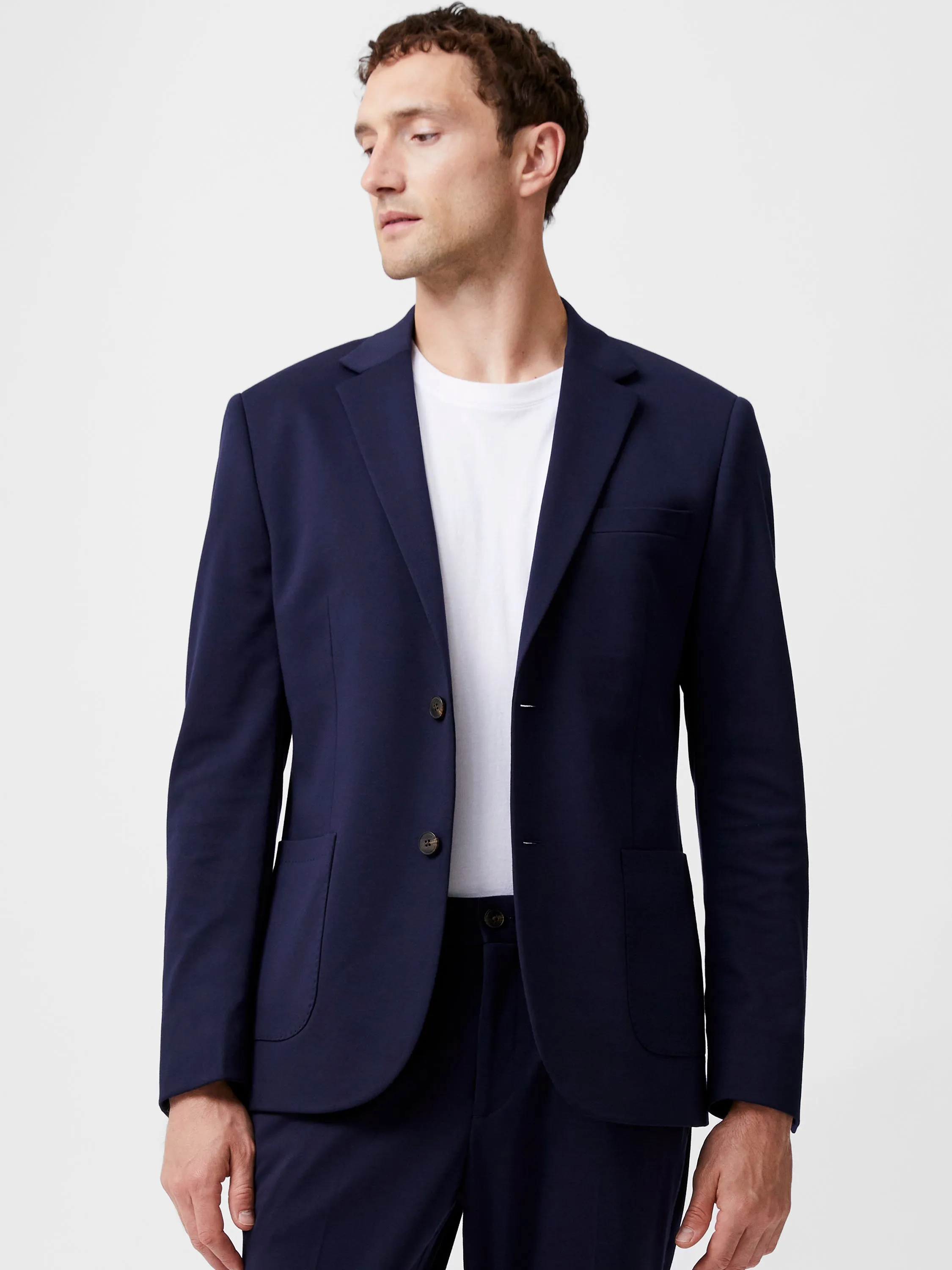 Stretch Knit Suit Jacket