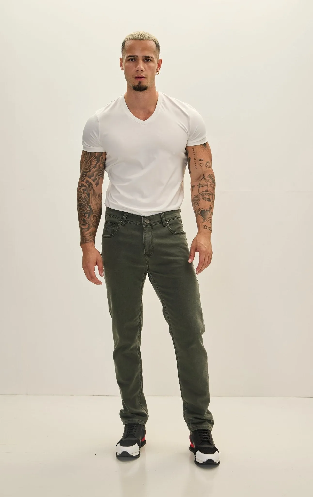 Super Soft 5-pocket Style Pants - Khaki