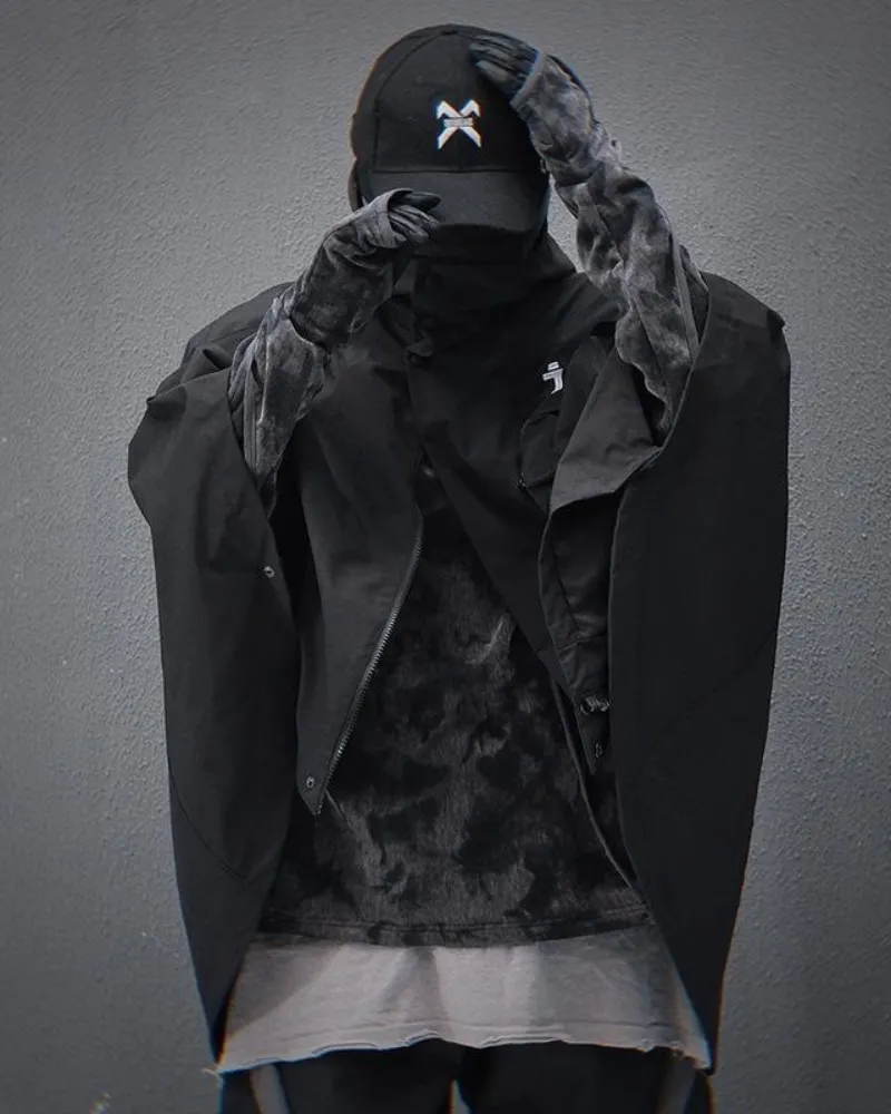 Techwear Functional Cape Jacket