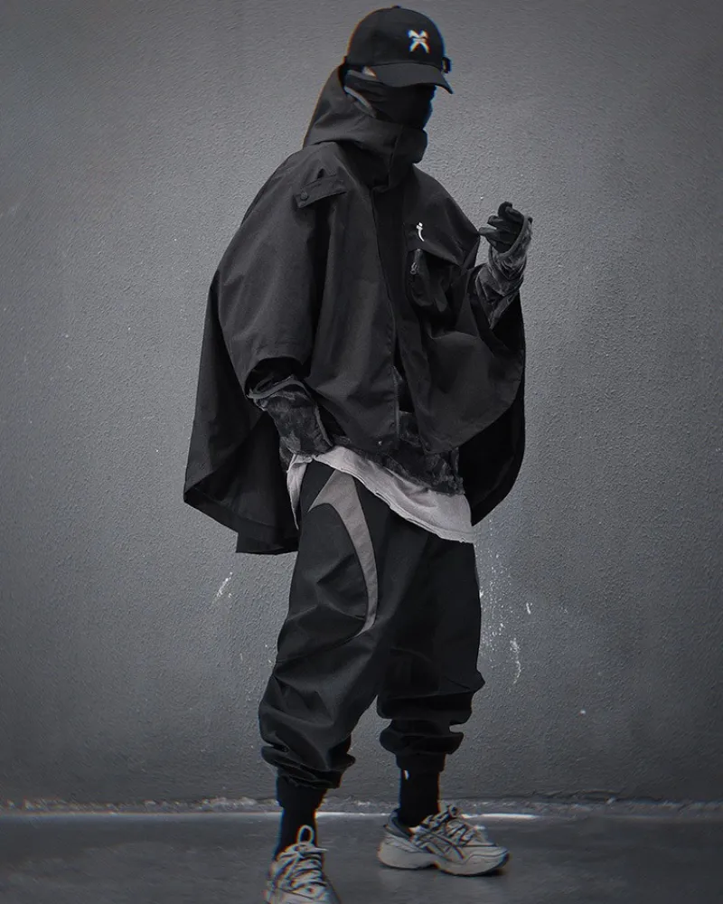 Techwear Functional Cape Jacket