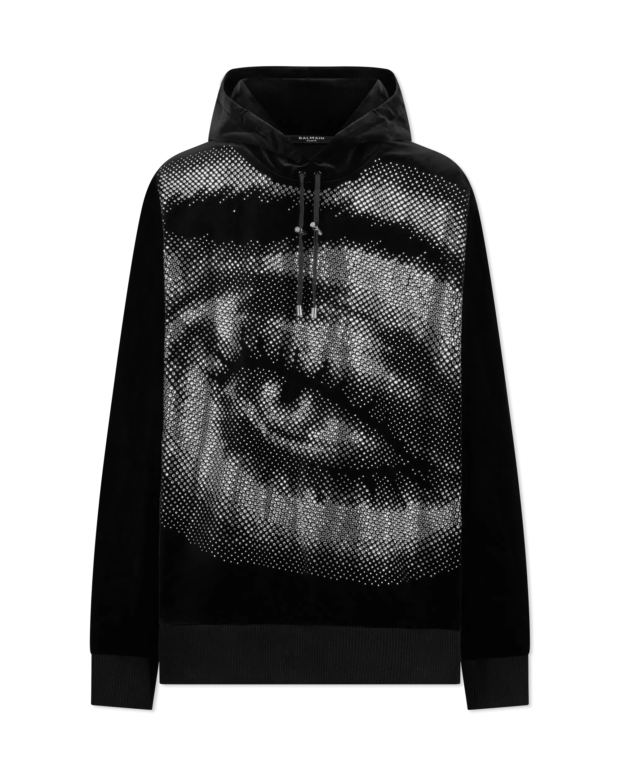 Velvet & Rhinestone Eye Hoodie