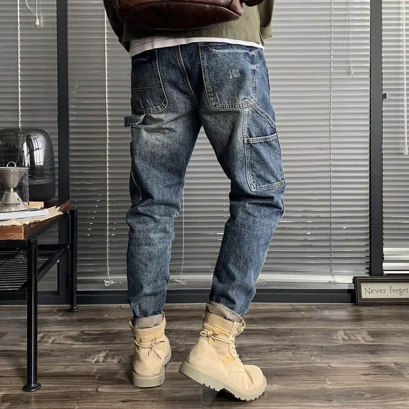 West Louis™ Fashion Harem Straight Cargo Jeans